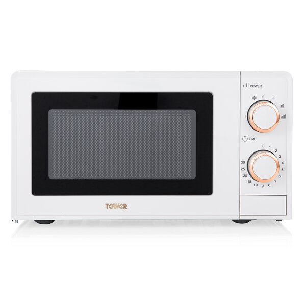 Beko white and store rose gold microwave